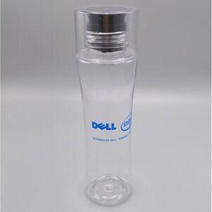Tritan Dell Intel Logo Wide Mouth Screw Cap Plastic Water Bottle BPA Free SWAG